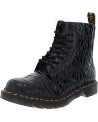 Dr. Martens - 1460 Pascal Leather Embossed Combat & Lace-up Boots - Lyst
