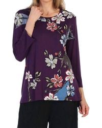 Jess & Jane - Tree Story Modal Floral Print Top - Lyst