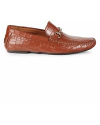 Mezlan - Bahai Croc Embossed Leather Loafer - Lyst