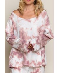 Pol - Berry Splash Top - Lyst