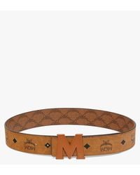 MCM - Claus M Reversible Monogram Belt 1.5" - Lyst