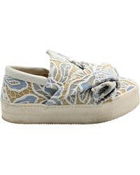 N°21 - N.21 Lace-Trimmed Knot Slip-Ons - Lyst