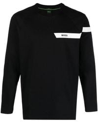 BOSS - Men Togn 1 Long Sleeve Stretch Cotton T-shirt 001 - Lyst