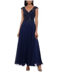 Xscape - Petites Embellished Formal Evening Dress - Lyst