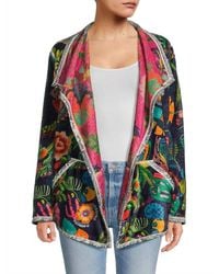Johnny Was - Joan Wrap Binded Sherpa Jacket - Lyst