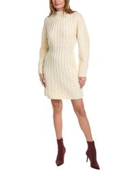 Theory - Sculpted Wool & Cashmere-blend Sweaterdress - Lyst