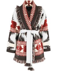 Alanui - Icon Jacquard Cardigan Cashmere Maglia - Lyst