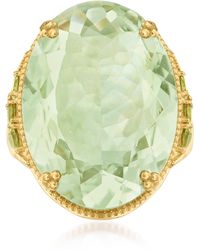 Ross-Simons - Prasiolite And Peridot Ring - Lyst