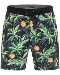 Hurley - Big & Tall Printed Recycled Polyester Swim Trunks - Lyst