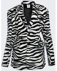 Vetements - Fleece Hourglass Tailored Jacket - Lyst