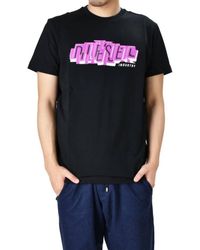 DIESEL - T-Diegos Graphic Print Crew T-Shirt - Lyst