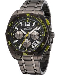 Nautica - Tin Can Bay Stainless Steel Chronograph Watch - Lyst