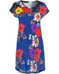 Johnny Was - Color Archimal Floral Print Cap Sleeve Dress Night Shir - Lyst