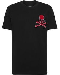 Philipp Plein - T-Shirt Round Neck Ss Skull & Bones - Lyst
