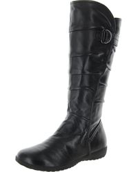 Josef Seibel - Ruched Leather Knee-High Boots - Lyst