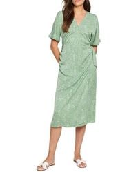 NIC+ZOE - Nic+zoe Swirling Sands Wren Wrap Dress - Lyst