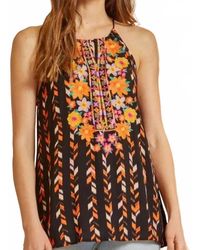 Savanna Jane - Embroidered Halter Top - Lyst