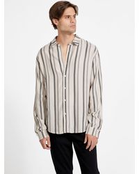 Guess Factory - Kingston Embroidered Stripe Shirt - Lyst