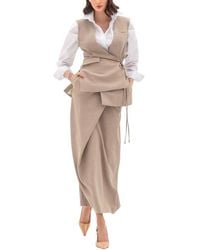 BGL - 2pc Vest & Skirt Set - Lyst