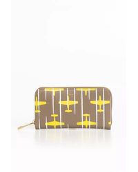Trussardi - Y Yellow Leather Wallet - Lyst