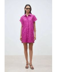 Suncoo - Cross Mini Dress - Lyst