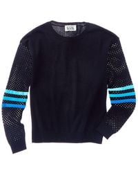 Autumn Cashmere - Mesh Sleeve Sweater - Lyst