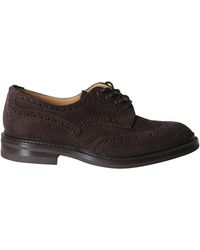 Tricker's - Coffee Wingtip Bourton Suede Brogues - Lyst
