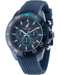 Nautica - One Recycled Silicone Chronograph Watch - Lyst