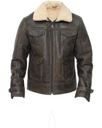 Infinity Leather - Sheepskin Classic Safari Jacket-Hertford - Lyst