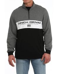 Cinch - Colorblock Quarter-Zip Pullover Sweater - Lyst