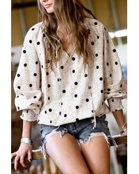 Mazik - Dots Popping Up Everywhere Blouse - Lyst