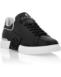 Philipp Plein - Nappa Leather Sneakers Low Top Hexagon - Lyst