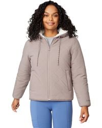 Free Country - Hooded Cirrus Quilted Reversible Jacket - Lyst