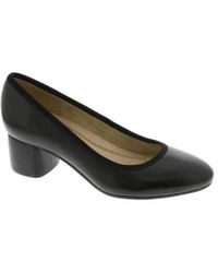 Earth - Rellia Pumps Leather Almond Toe Block Heel Zap1474 - Lyst
