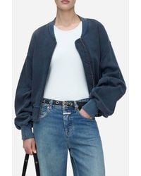 Closed - Sweatshirt Bomber Jacket - Lyst