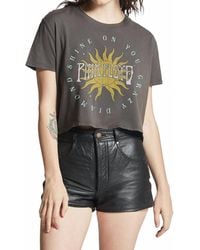 Recycled Karma - Floyd Shine On Cropped Tee - Lyst