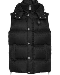 Philipp Plein - Nylon Down Vest Monogram - Lyst