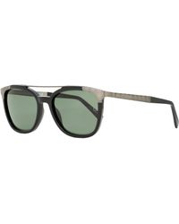 ZEGNA - Rectangular Sunglasses Ez0073 01n /ruthenium 54mm - Lyst
