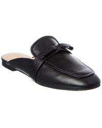 Stuart Weitzman - Emma Bow Leather Mule - Lyst