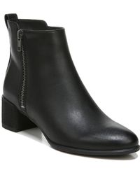 Naturalizer - Richy Zip Faux Leather Block Heel Ankle Boots - Lyst