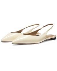 BOSS - Leather Pumps With Slingback Strap - Lyst
