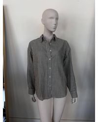 a.ren - Stripe Linen Button-Down Shirt - Lyst