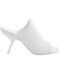 Ferragamo - Nappa Open-Toe Slide Sandals - Lyst