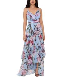 Xscape - Floral Maxi Evening Dress - Lyst