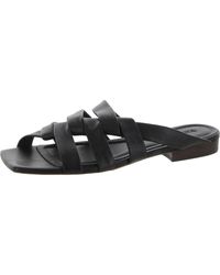Vince - Zayna Leather Slip On Slide Sandals - Lyst