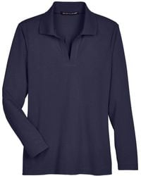Devon & Jones - Crownlux Performanceplaited Long Sleeve Polo - Lyst