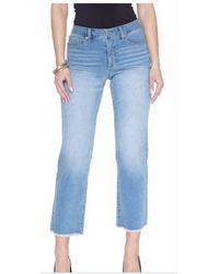 Blue Revival - Quinn Mid Rise Straight Jeans - Lyst