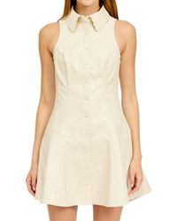 En Saison - Barrett Faux Leather Mini Dress - Lyst