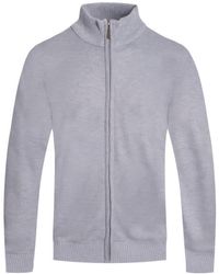 TRUEDAMES - Solid Full Zip Sweater - Lyst