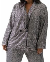 Never Fully Dressed - Sequin Sparkle Blazer - Lyst